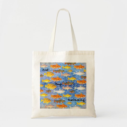 Blijf zwemmen in het Collectie van de visCanvas ta Tote Bag (Voorkant)