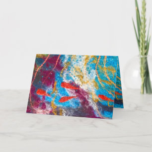 Blijf zwemmen met een kunstkaart Michele Ballant Kaart