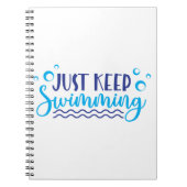 Blijf zwemmen notitieboek (Voorkant)