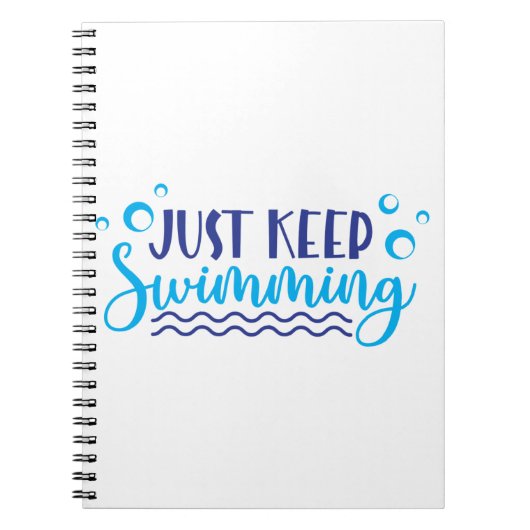 Blijf zwemmen notitieboek (Voorkant)