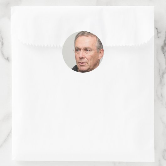 Blijf zwemmen ronde sticker (Tas)