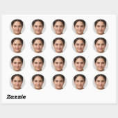 Blijf zwemmen ronde sticker (Vel)