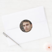 Blijf zwemmen ronde sticker (Envelop)