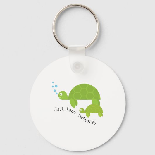 Blijf zwemmen sleutelhanger (Voorkant)