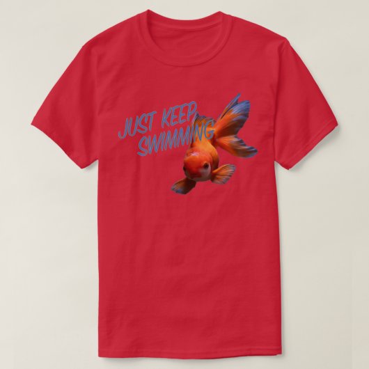 Blijf zwemmen t-shirt (Design voorkant)
