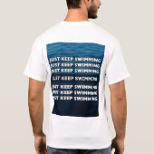 Blijf zwemmen t-shirt (Achterkant)