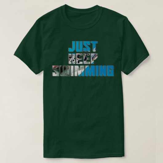 Blijf zwemmen t-shirt (Design voorkant)
