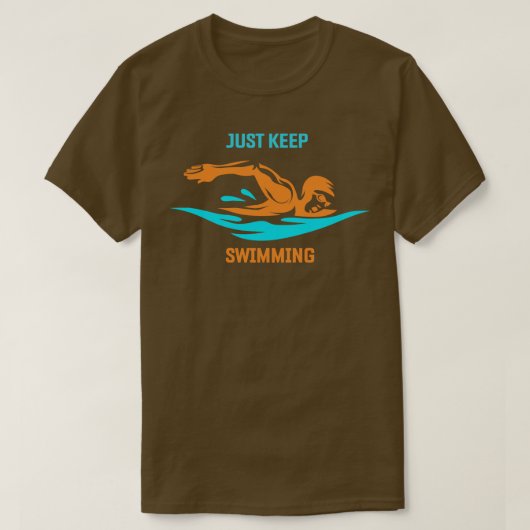 Blijf zwemmen t-shirt (Design voorkant)