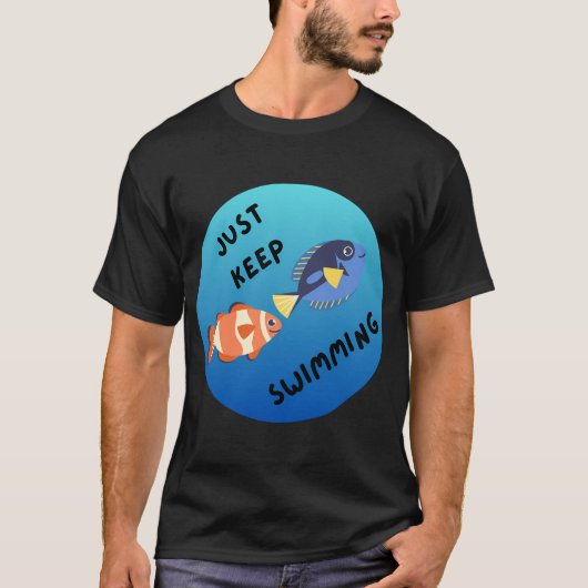 Blijf Zwemmen T-shirt (Voorkant)