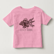 "Blijf zwemmen" Toddler T-shirt