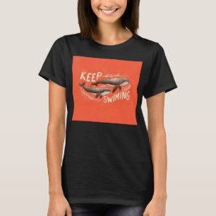 Blijf Zwemmen Walvissen T-shirt