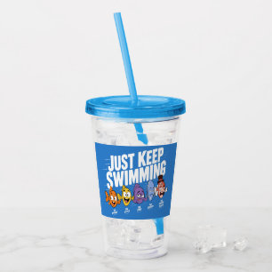 Blijf Zwemmende Vis Crew Acryl Drinkbeker
