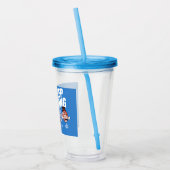 Blijf Zwemmende Vis Crew Acryl Drinkbeker (Links)
