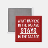Blijft in de garage magneet (Voorkant / Achterkant)