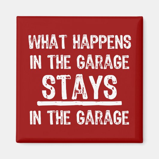 Blijft in de garage magneet (Voorkant)