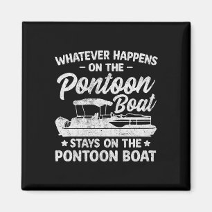 Blijft Op De Pontonboot Funny Boating Captain Me Magneet