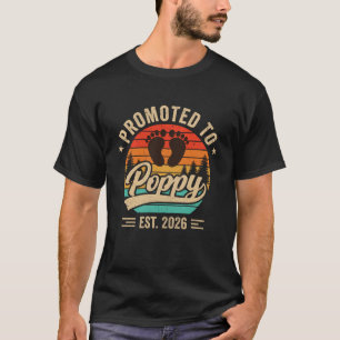 Blijft Poppy Oprichting 2026 Grootouders Baby Aank T-shirt