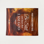 BLIJFT Psalm 46:10 Church Wall Art WETEN. Wandkleed (Voorkant (horizontaal))