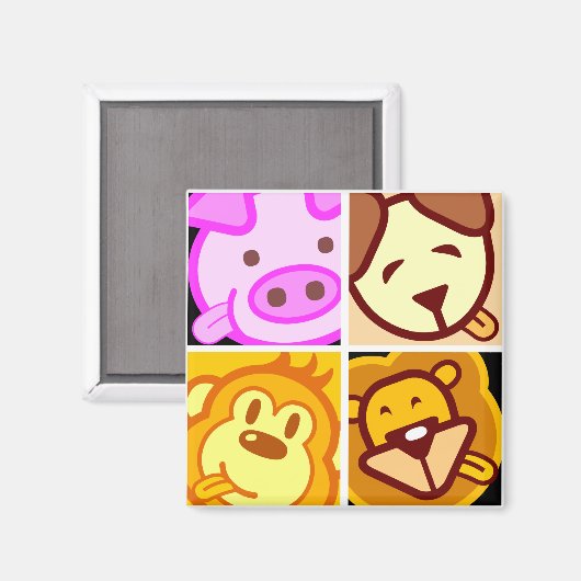 BlijftGelukkig, we blijven allemaal gelukkig 2 Magneet (Voorkant / Achterkant)