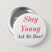 BlijfYoung Ronde Button 7,6 Cm (Voorkant /achterkant)