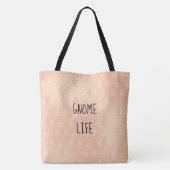 Blijge Zonnebloem Kabouter Leven Gepersonaliseerde Tote Bag (Achterkant)