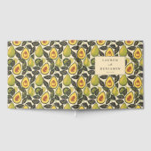 Blijgroene Avocado-illustratie Gastenboek (Volledig)