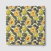 Blijgroene Avocado-illustratie Gastenboek (Achterkant)