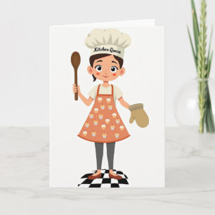 Blijhartige Chef Moederdag Kaart