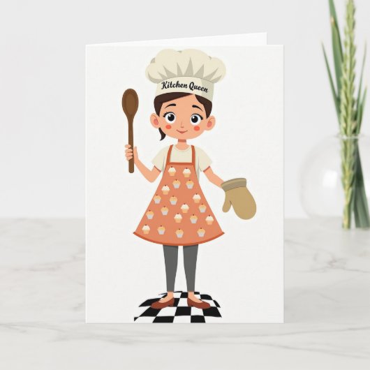 Blijhartige Chef Moederdag Kaart (Voorkant)