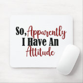 Blijkbaar heb ik een grappige volwassene... muismat (Met muis)