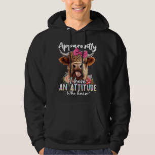 Blijkbaar heb ik een houding die sarcasme hoog ken hoodie