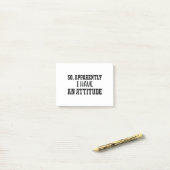 Blijkbaar heb ik een houding post-it® notes (Op bureau)