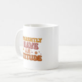 Blijkbaar Heb Ik Een Retro Groovy Houding Koffiemok (Voorkant links)