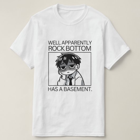 Blijkbaar heeft de bodem van de rots een kelder. t-shirt (Design voorkant)