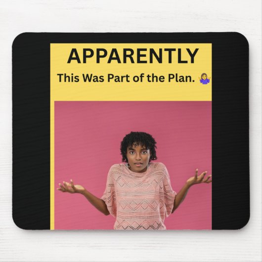 Blijkbaar hoorde dit bij het plan. 🤷♀️ muismat (Voorkant)