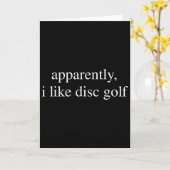 Blijkbaar hou ik van discgolf-liefhebber Funny Gol Kaart (Gele Bloem)