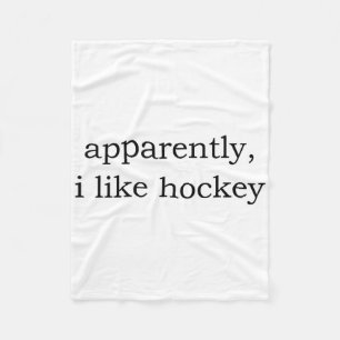 Blijkbaar hou ik van hockey fleece deken