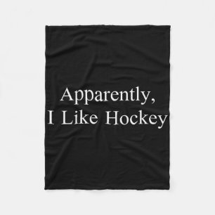 Blijkbaar Hou Ik Van Hockey Grappige Meme Sarcasti Fleece Deken