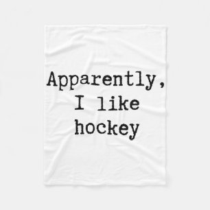 Blijkbaar Hou Ik Van Hockey Grappige Moeder Vader  Fleece Deken