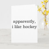 Blijkbaar hou ik van hockey kaart (Gele Bloem)