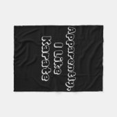 Blijkbaar hou ik van karate fleece deken (Voorkant (Horizontaal))