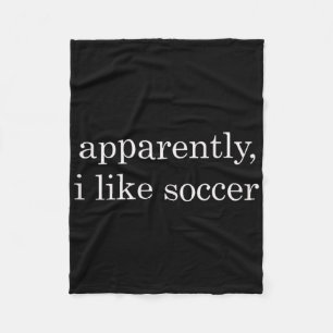 Blijkbaar Hou Ik Van Voetbal Grappig Tank Top Fleece Deken