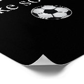 Blijkbaar hou ik van voetbal grappige voetbal seiz poster (Hoek)