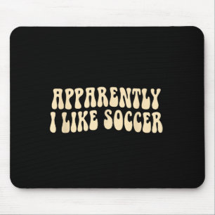 Blijkbaar Hou Ik Van Voetbal Groovy Voetbal Liefhe Muismat