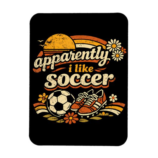 Blijkbaar hou ik van voetbal magneet (Verticaal)
