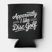 Blijkbaar Houd Ik Van Discgolf - Grappige Golflief Blikjeskoeler (Voorkant)