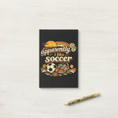 Blijkbaar Houd Ik Van Voetbal Post-it® Notes (Op bureau)