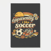 Blijkbaar Houd Ik Van Voetbal Post-it® Notes (Voorkant)