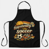 Blijkbaar Houd Ik Van Voetbal Schort (Voorkant)