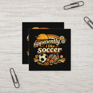 Blijkbaar Houd Ik Van Voetbal Vierkante Visitekaartje
